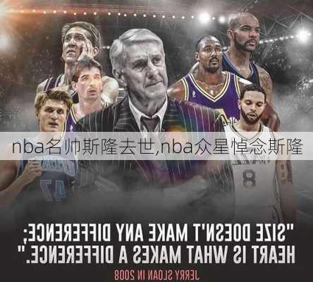 nba名帅斯隆去世,nba众星悼念斯隆