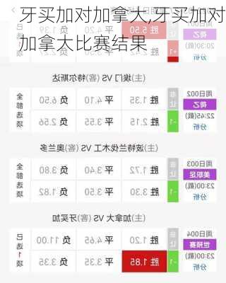 牙买加对加拿大,牙买加对加拿大比赛结果