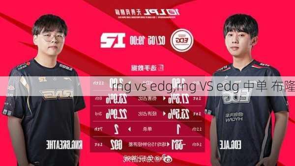 rng vs edg,rng VS edg 中单 布隆