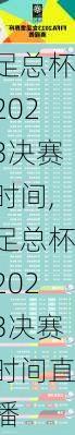 足总杯2023决赛时间,足总杯2023决赛时间直播